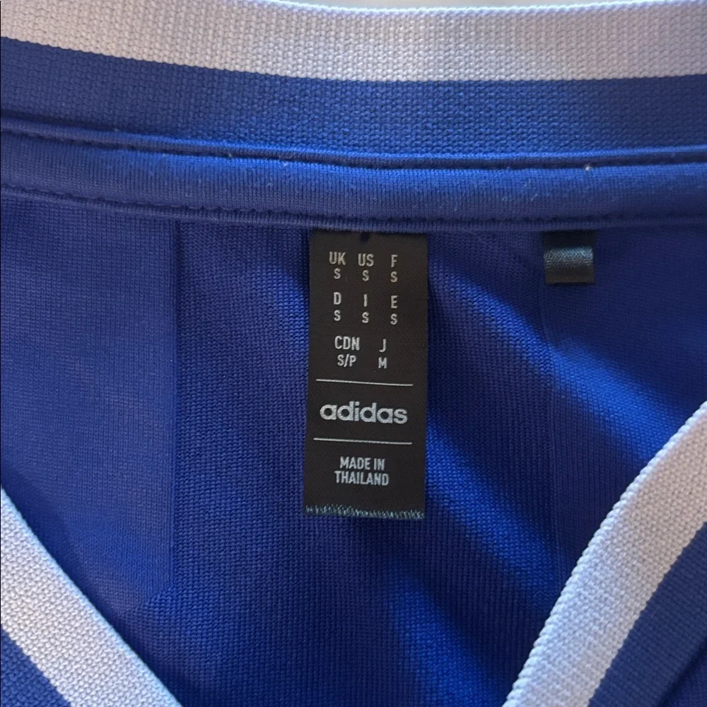 Adidas Royal Blue Long Sleeve Shirt/Jersey size small